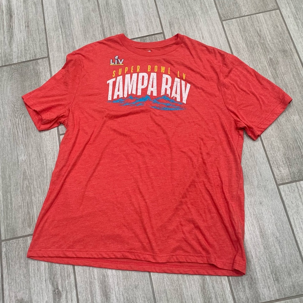 Fanatics Super Bowl LV Tampa Bay red t-shirt